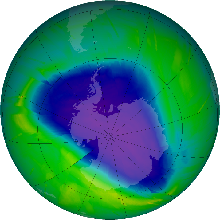 Ozone Map 2010-10-08